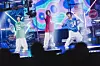 From left are actors Park Ji-hyun, Gang Dong-won and Um Tae-goo as Do-mi, Hyeon-woo and Sang-gu in ″Wild Sing.″ [LOTTE ENTERTAINMENT]