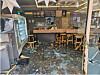 Debris litters a restaurant near Apgujeong Station in southern Seoul on March 27 after a car crash. [SEOUL GANGNAM POLICE PRECINCT]