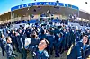 Newly commissioned officers celebrate their graduation at the 74th graduation ceremony of the Korea Air Force Academy in Cheongju, North Chungcheong on Feb. 25. [NEWS1]