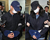 A married couple accused of killing the wife’s mother and abandoning her body in a stream are seen at Daegu District Court in Daegu on April 2. [YONHAP]