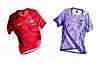 The new home and away kit uniforms for the Korean national football team, designed by Nike [NIKE]