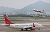 A passenger plane takes off from the runway at Gimpo Airport in Gangseo District, western Seoul, on May 7. [NEWS1]