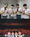 AB6IX members hold slogans and take pictures with fans during their seventh anniversary concert ″6IX to Seven″ [BRANDNEW MUSIC]