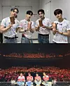 AB6IX members hold slogans and take pictures with fans during their seventh anniversary concert ″6IX to Seven″ [BRANDNEW MUSIC]