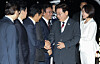 President Lee Jae Myung and First Lady Kim Hea Kyung arrive at Seoul Air Base on April 24 after completing their state visits to India and Vietnam. [JOINT PRESS CORPS]