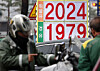 A delivery rider refuels at a gas station in Seoul on the first day of the third phase of the oil price ceiling system on April 10. [NEWS1]