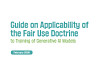 The ″Guide on Applicability of the Fair Use Doctrine to Training of Generative AI Models″ released by the Ministry of Culture, Sports and Tourism on May 18 [SCREEN CAPTURE]