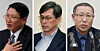 From left, missionaries Kim Kook-kie, Kim Jung-wook and Choi Chun-gil are pictured in this undated file photo. [JOONGANG ILBO]