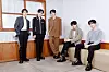 Boy band ZeroBaseOne poses for photos during a group interview ahead of the release of its sixth EP, ″Ascend-,″ held in Gangnam District, southern Seoul, on May 15. [WAKEONE]