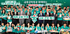 Undergraduate participants of Hana Financial Group's youth initiative program pose for a photograph with key corporate representatives and government officials. [HANA FINANCIAL GROUP]