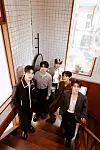 Boy band ZeroBaseOne poses for photos during a group interview ahead of the release of its sixth EP, ″Ascend-,″ held in Gangnam District, southern Seoul, on May 15. [WAKEONE]