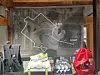 My recommended running route around Gyeongbok Palace is displayed in the running hub at the New Balance Bukchon store in Jongno District, Seoul, on March 17. [ALICIA CARR]