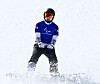 Lee Je-hyuk celebrates after winning bronze in the men’s snowboard cross SB-LL2 final at Cortina Para Snow Park in Cortina d’Ampezzo, Italy, on March 7. [KOREA PARALYMPIC COMMITTEE]