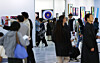 Visitors are seen at the Galleries Art Fair held at Coex in Gangnam District, southern Seoul on April 8. [YONHAP]