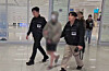 The Chungnam Provincial Police repatriate a member of a scam ring based in Cambodia and Thailand that targeted Korean victims to Korea on April 28. [CHUNGNAM PROVINCIAL POLICE]