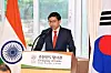 Indian Ambassador to Korea Gourangalal Das speaks during a briefing at his residence in Yongsan District, central Seoul on May 7. [EMBASSY OF INDIA SEOUL]