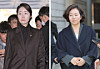 This composite file photo shows former Seoul city councilor Kim Kyung, right, and Rep. Kang Sun-woo. [YONHAP]