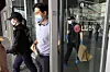 Police leave the LG Electronics Magok business center in Gangseo District, western Seoul, on May 27 after completing an on-site investigation into a stabbing incident that occurred at the facility. [NEWS1]