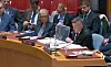 A briefing is under way at the U.N. Security Council at U.N. headquarters in New York on April 30. [YONHAP]