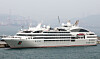 Le Soleal, Korea’s first cruise ship linked with air and rail travel and homeported in Busan, arrives at the Yeong-do Cruise Terminal at Busan Port on March 24. [YONHAP]