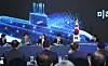 President Lee Jae Myung, far right, listens as Minister of National Defense Ahn Gyu-back, second from left, briefs him on Korea's road map for a nuclear-powered submarine program during a future defense strategy session held at a naval base in Jinhae, South Gyeongsang, on May 26. [JOINT PRESS CORPS]