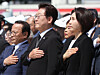 President Lee Jae Myung, center, attends a ceremony marking the 46th anniversary of the May 18 Gwangju Democratization Movement. [JOINT PRESS CORPS]
