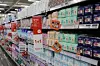 Cheaper sanitary pads are displayed at a Homeplus branch in western Seoul on March 3. [YONHAP]