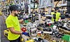 A person is seen working inside Hyundai Mobis's production facility in Hungary in this undated file photo provided by the auto parts maker. [YONHAP]
