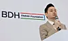 Bae Dong-hyun, chair of the BDH Paras Foundation, announces his bid for president of the International Paralympic Committee at Aloft Hotel in Jung District, central Seoul, on June 16, 2025. [YONHAP]