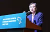 Korean Foreign Minister Cho Hyun speaks at the 2026 Korea-Africa Foreign Ministers' Meeting, which was held in central Seoul, on June 1. [YONHAP]