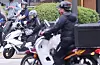Delivery drivers are seen in Seoul on June 2, 2025. [NEWS1]