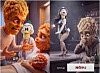 A scene from the now-deleted AI-generated ad for Pelicana fried chicken [SCREEN CAPTURE]