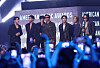 Boy band BTS speaks on stage during the 2026 American Music Awards, in Las Vegas, Nevada, on, May 25, 2026. [REUTERS/YONHAP]