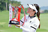 Hannah Green poses with the trophy after winning the HSBC Women's World Championship at Sentosa Golf Club in Singapore on March 1. [AP/YONHAP]