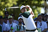 Im Sungjae plays a shot from the fourth hole tee box during the final round of the 2026 Masters Tournament at Augusta National Golf Club on April 12 in Augusta, Georgia. [AFP/YONHAP]