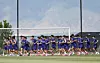 The Korean national team trains for the World Cup at a training camp near Salt Lake City on May 28. [YONHAP]