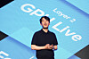 NHN Cloud CEO Kim Dong-hoon introduces the cloud provider's new AI brand at a press event in central Seoul on May 26. [NHN CLOUD]