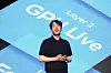 NHN Cloud CEO Kim Dong-hoon introduces the cloud provider's new AI brand at a press event in central Seoul on May 26. [NHN CLOUD]