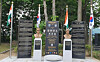 This photo, provided by the Veterans Ministry, shows a memorial set up at Imjingak in Paju, Gyeonggi, on May 20, marking India's role in the Korean War as a medical support nation. [YONHAP]