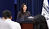 Presidential spokesperson Kang Yu-jung speaks during a press briefing at the Blue House in central Seoul on May 17. [JOINT PRESS CORPS]