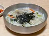 A bowl of kalguksu, or knife-cut noodles [LEE TAE-HEE]