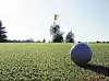 A golf ball on a golf course [JOONGANG ILBO]