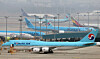 Korean Air planes are seen at Incheon International Airport on March 5. [NEWS1]