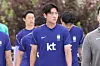 Jeonbuk Hyundai Motors defender Cho Wi-je takes part in the Korea national football team training session at Zions Bank Training Center in Utah on May 29. [NEWS1]