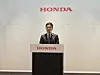 Honda Korea's president and CEO, Lee Ji-hong, speaks at a press conference on April 23. [JOONGANG ILBO]