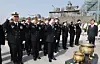 Surviving sailors of the 2010 sinking of the Cheonan corvette salute as they attend a remembrance ceremony held at the Navy's 2nd Fleet in Pyeongtaek, 60 kilometers (37.28 miles) south of Seoul, on March 26. [JOINT PRESS CORPS]