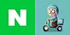 Logos of Naver, left, and Baedal Minjok [NAVER, WOOWA BROTHERS]