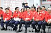 Members of the People Power Party await the results of the exit poll for the local elections on June 3 at the party’s situation room in the National Assembly in Yeouido, western Seoul. [JOINT PRESS CORPS]