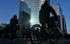 Morning commuters head to their offices in Gwanghwamun, central Seoul, on Feb. 19. [NEWS1]