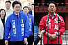 Seoul mayor candidates Chong Won-o of the Democratic Party, left, and Oh Se-hoon of the People Power Party [NEWS1]